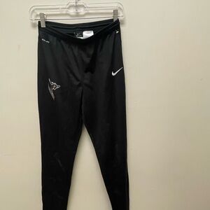 Nike Kids Black Leggings with White Logo